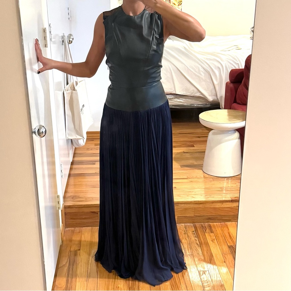 ADEAM NAVY GOWN. NEW. NO SIZE OR SALES TAG